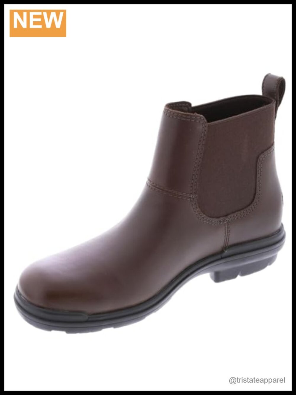 Waterproof Leather Chelsea Ankle Boots Women's Zip Pull-On